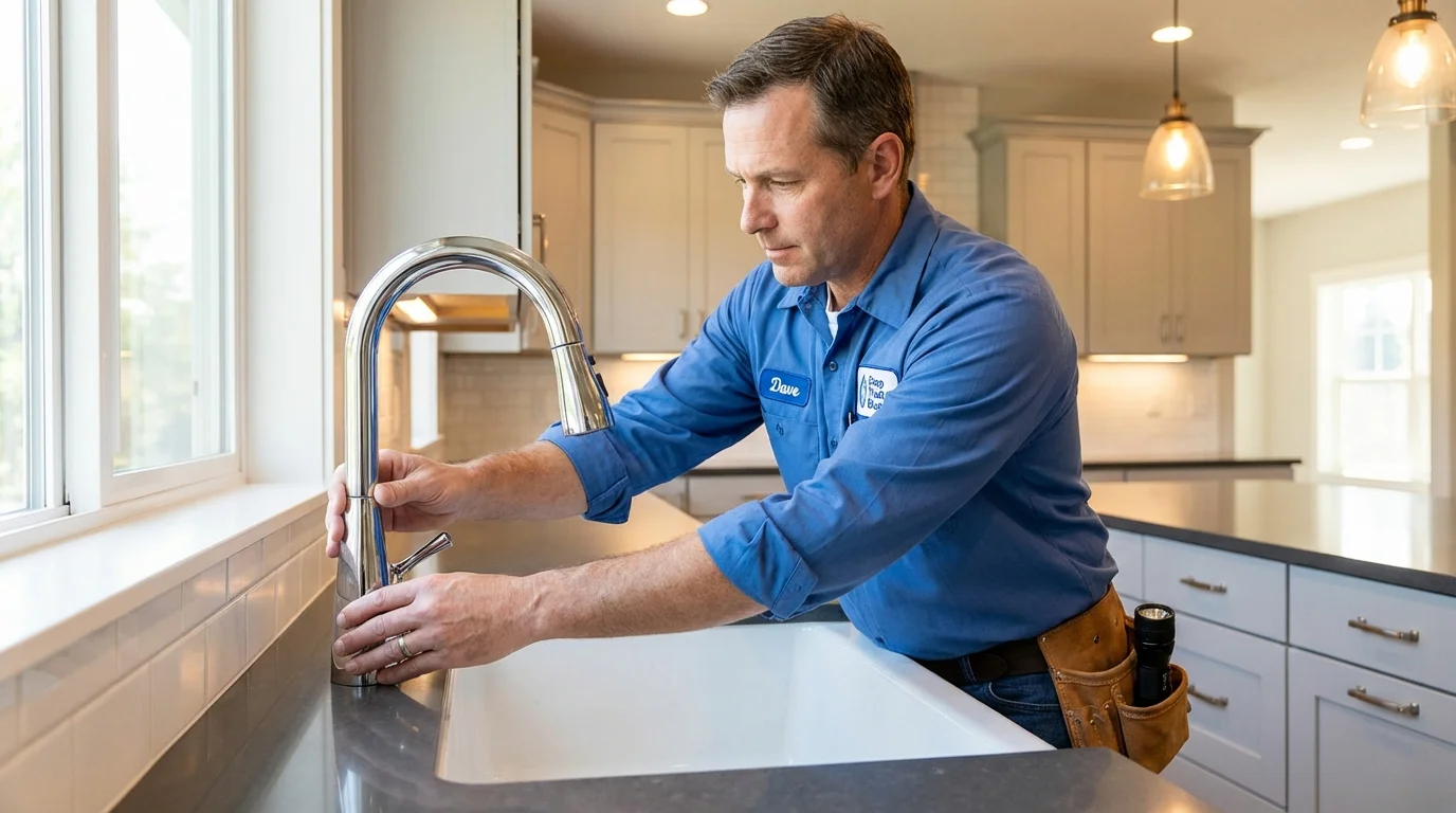 Kitchen faucet installation by Johns Plumbing LLC in Union